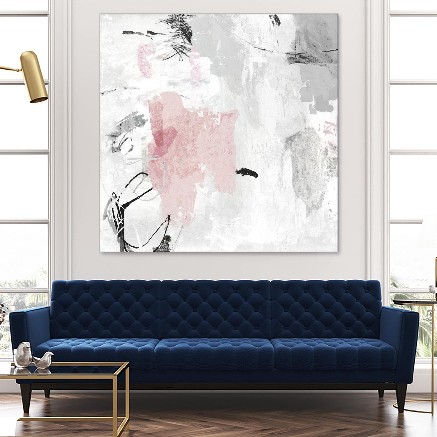 Gray Pink II by PI Studio on GIANT ART - pink abstract
