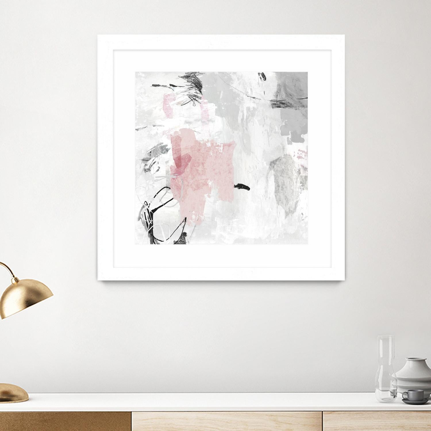 Gray Pink II by PI Studio on GIANT ART - pink abstract