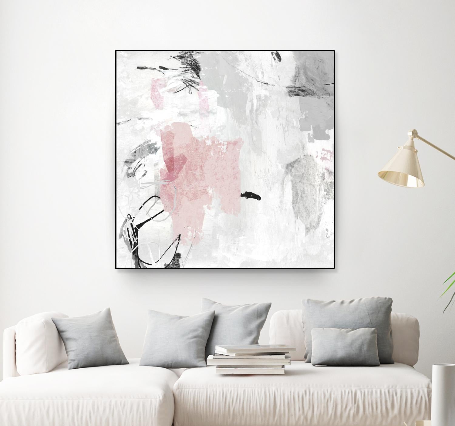 Gray Pink II by PI Studio on GIANT ART - pink abstract