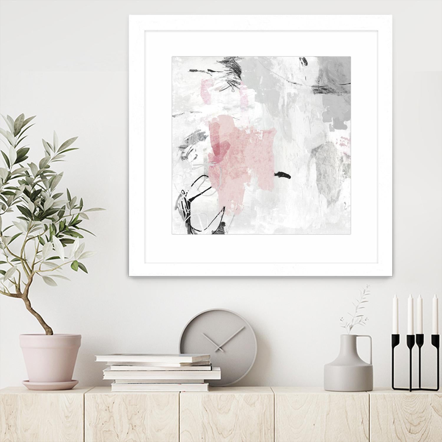 Gray Pink II by PI Studio on GIANT ART - pink abstract
