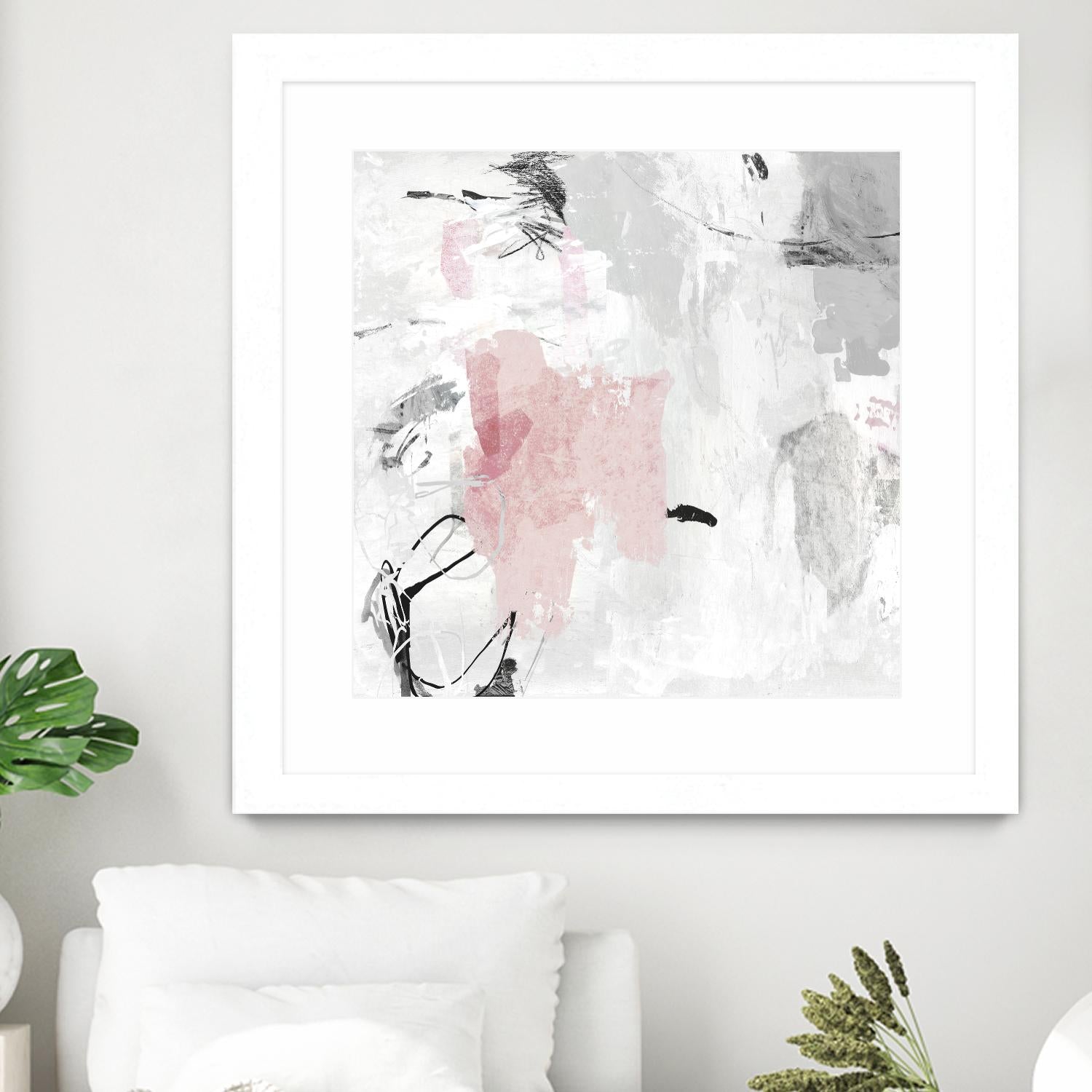 Gray Pink II by PI Studio on GIANT ART - pink abstract