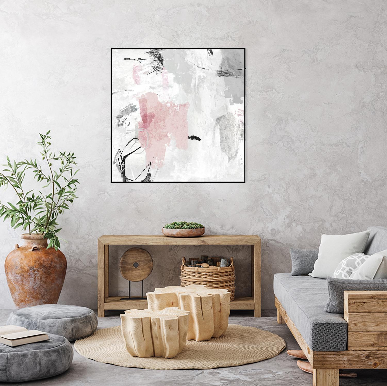 Gray Pink II by PI Studio on GIANT ART - pink abstract