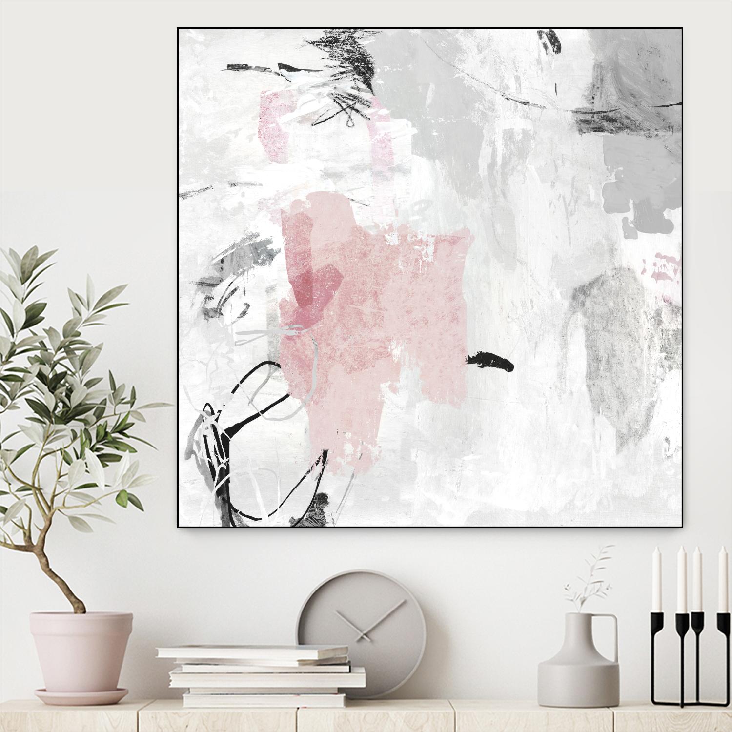 Gray Pink II by PI Studio on GIANT ART - pink abstract