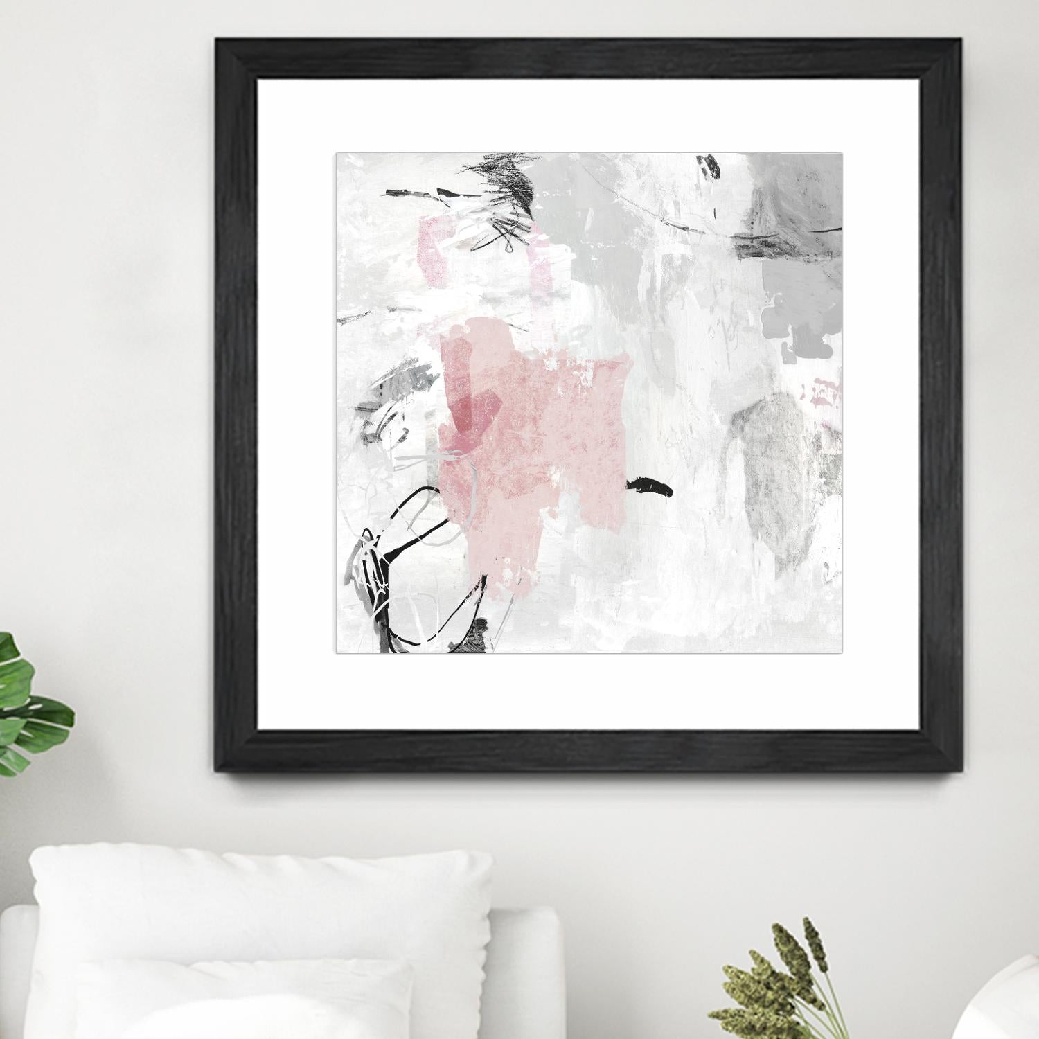 Gray Pink II by PI Studio on GIANT ART - pink abstract