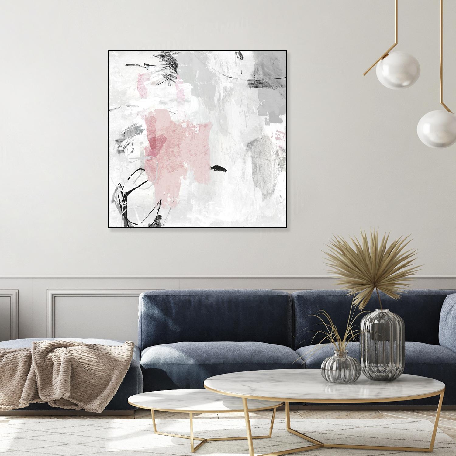Gray Pink II by PI Studio on GIANT ART - pink abstract