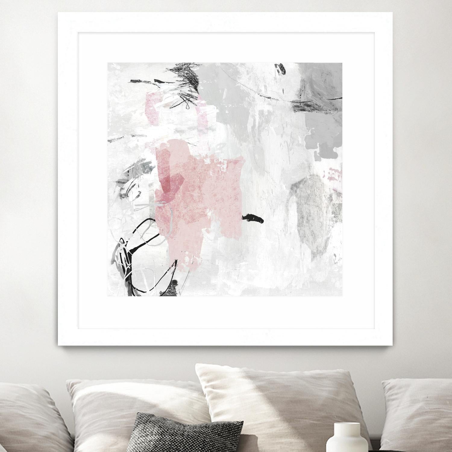 Gray Pink II by PI Studio on GIANT ART - pink abstract