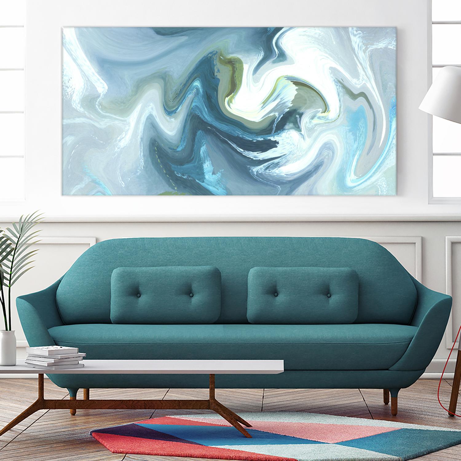 Blue Lake by PI Studio on GIANT ART - blue abstract