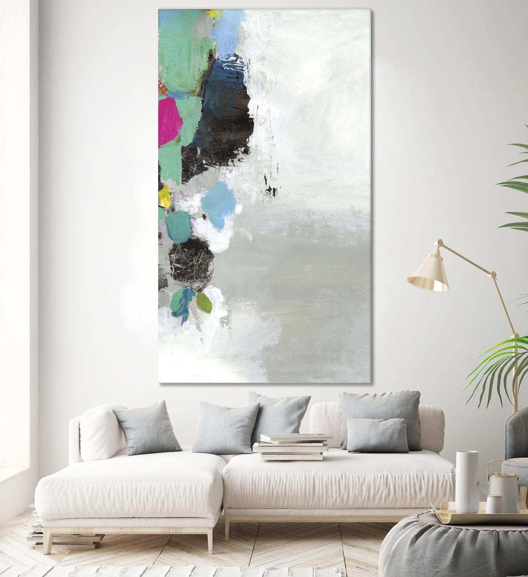 Touch of Blue II by PI Studio on GIANT ART - green abstract