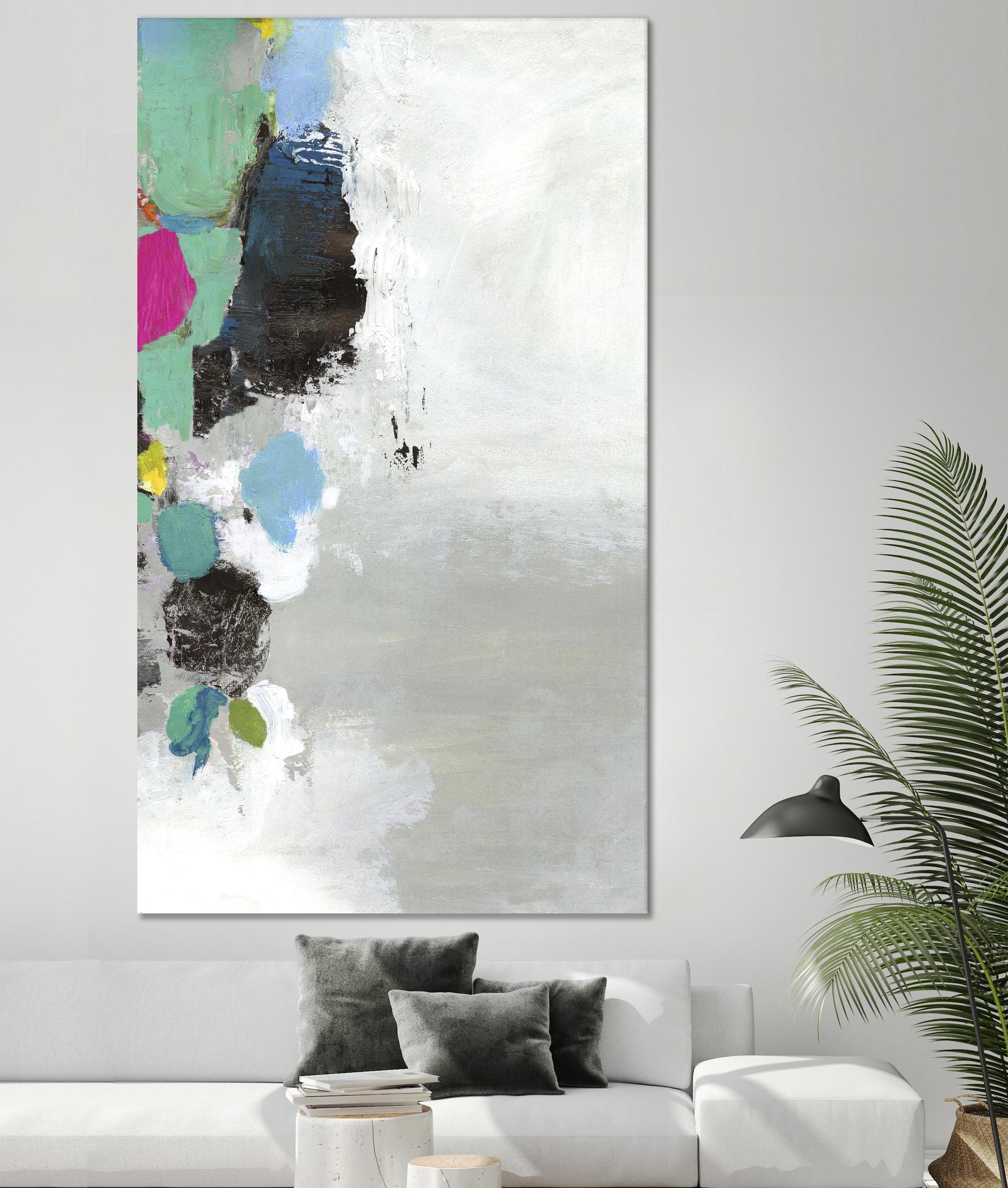 Touch of Blue II by PI Studio on GIANT ART - green abstract