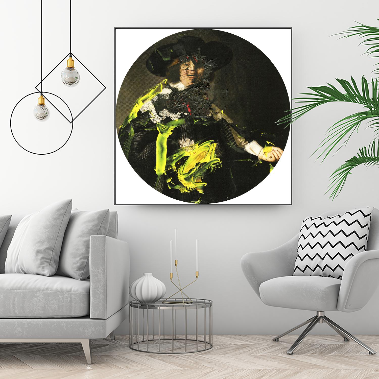 Yellow Vanguard I by PI Studio on GIANT ART - brown contemporary