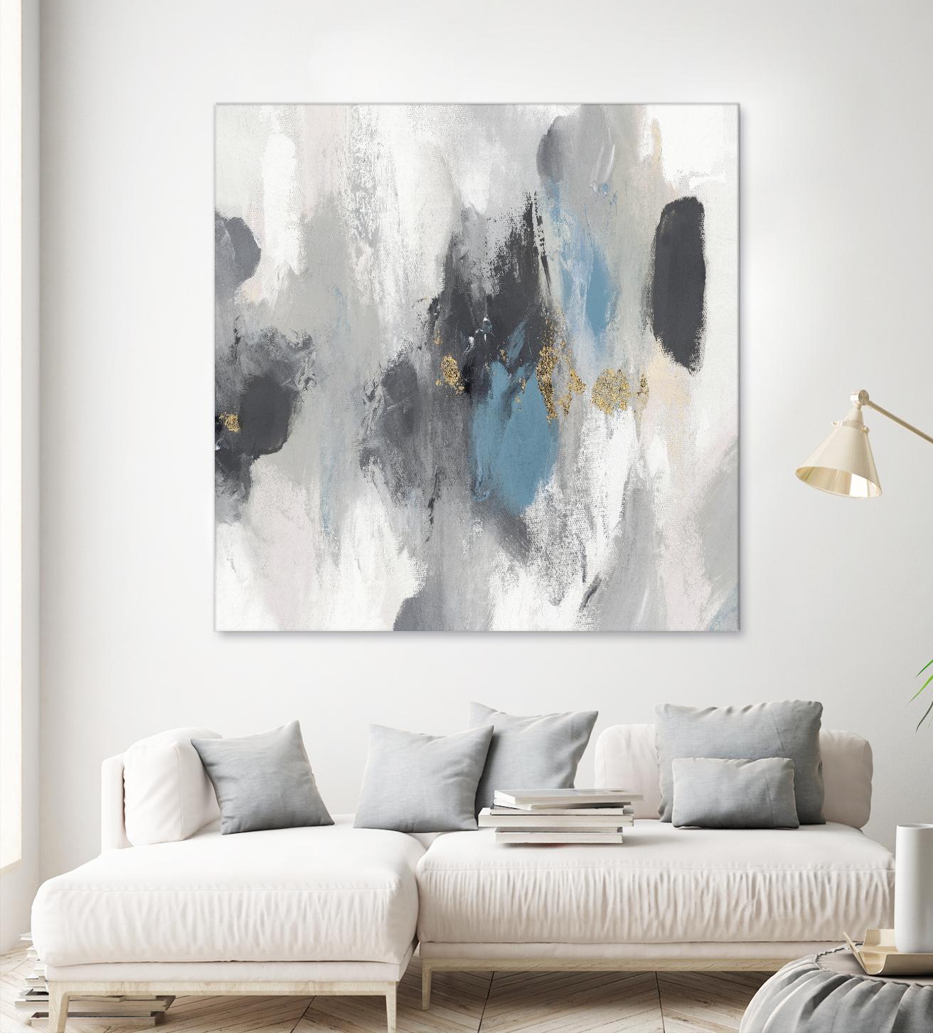 Gray Days I by PI Studio on GIANT ART - white abstract