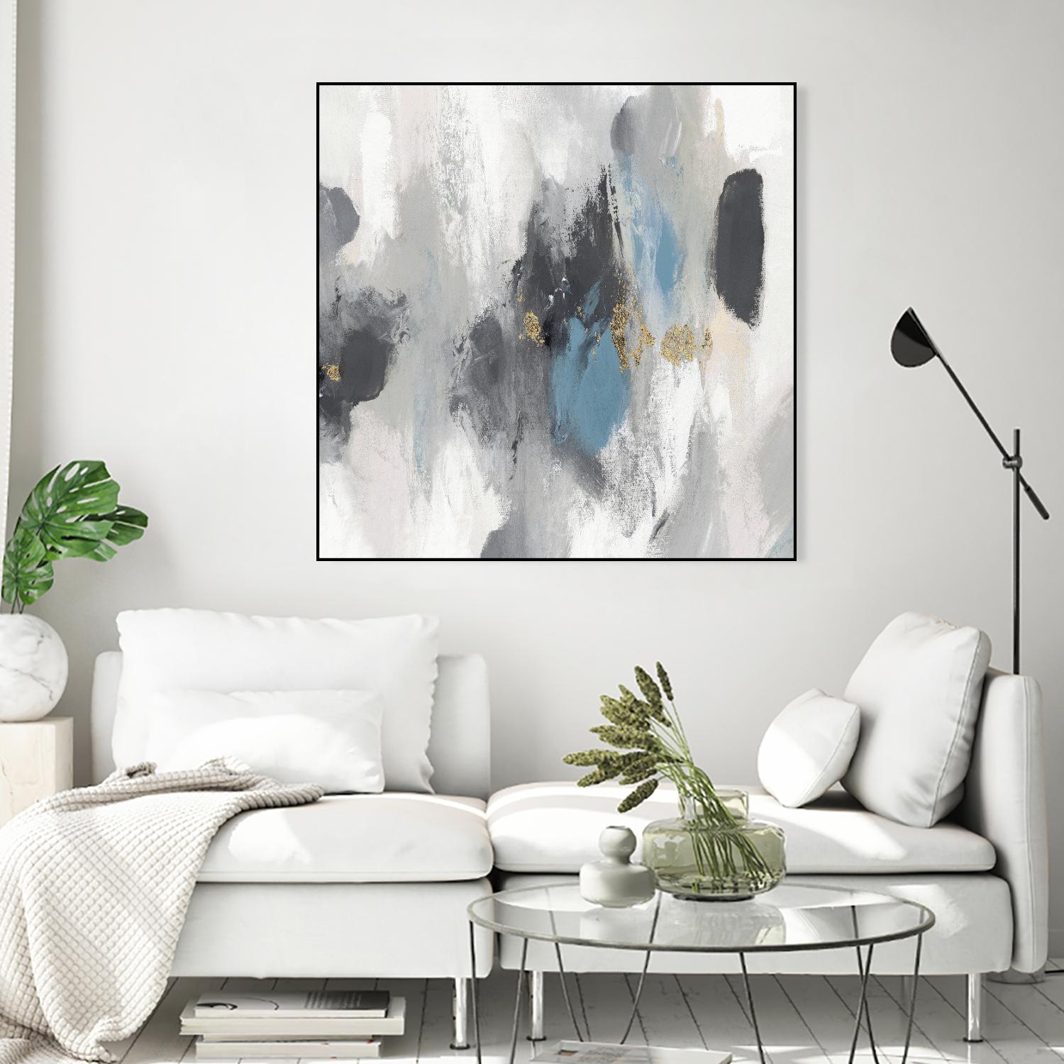 Gray Days I by PI Studio on GIANT ART - white abstract