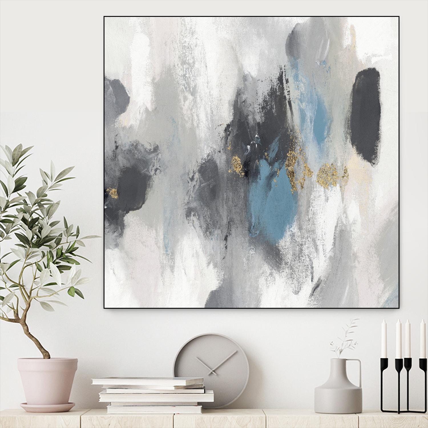 Gray Days I by PI Studio on GIANT ART - white abstract