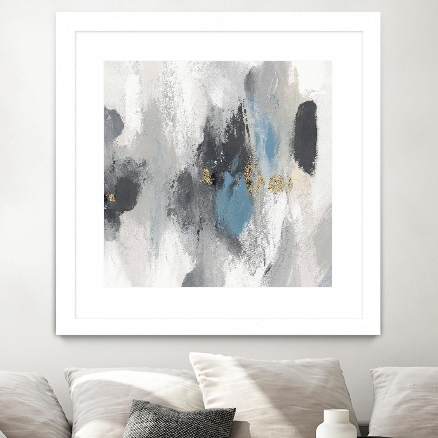 Gray Days I by PI Studio on GIANT ART - white abstract