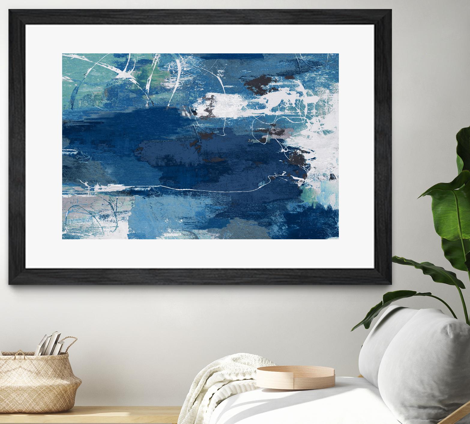 Blue Abstractions by PI Studio on GIANT ART - cyan abstract