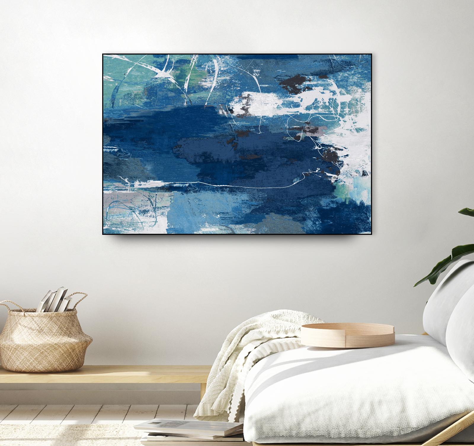 Blue Abstractions by PI Studio on GIANT ART - cyan abstract