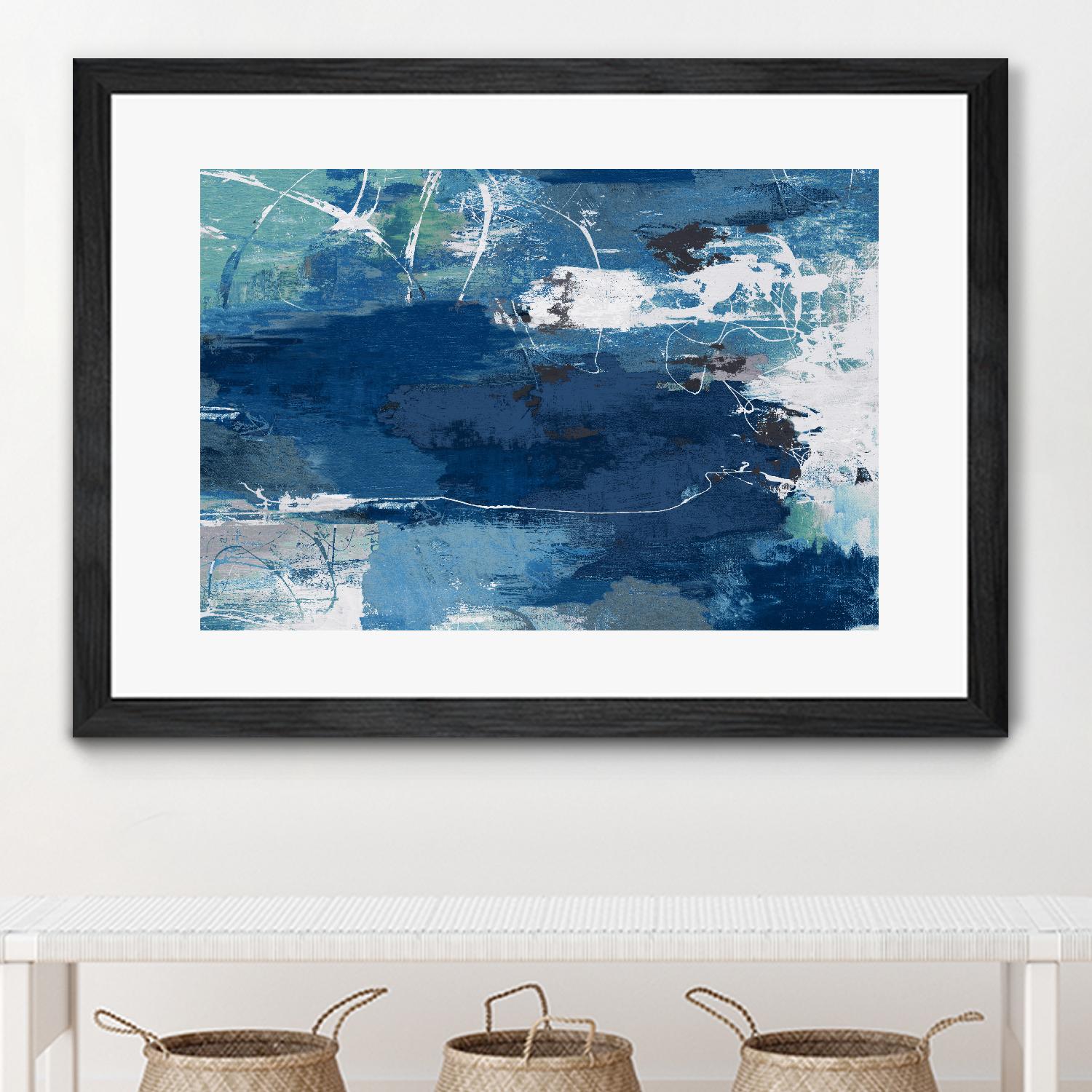 Blue Abstractions by PI Studio on GIANT ART - cyan abstract