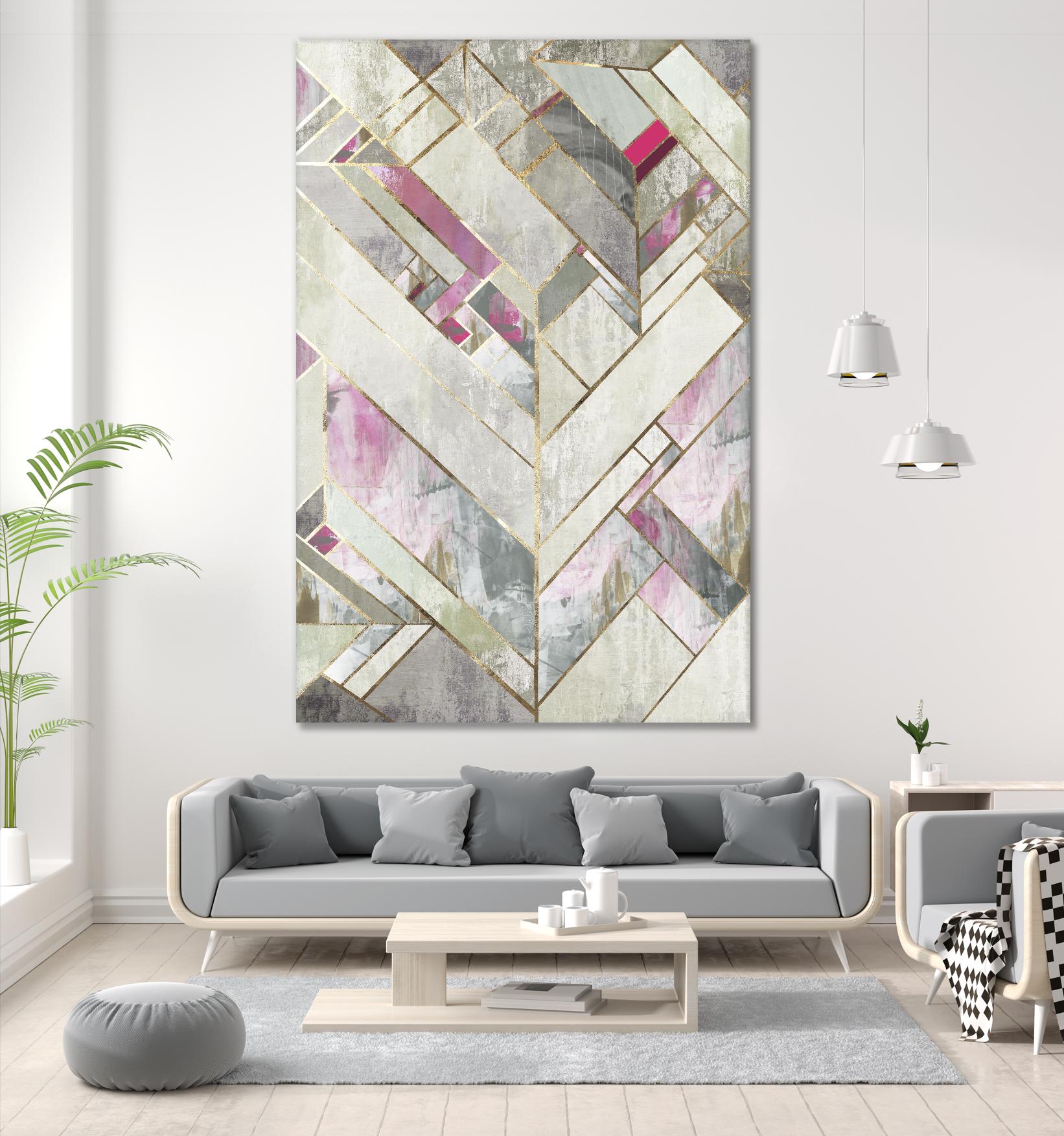 Blush Deco II by PI Studio on GIANT ART - pink abstract