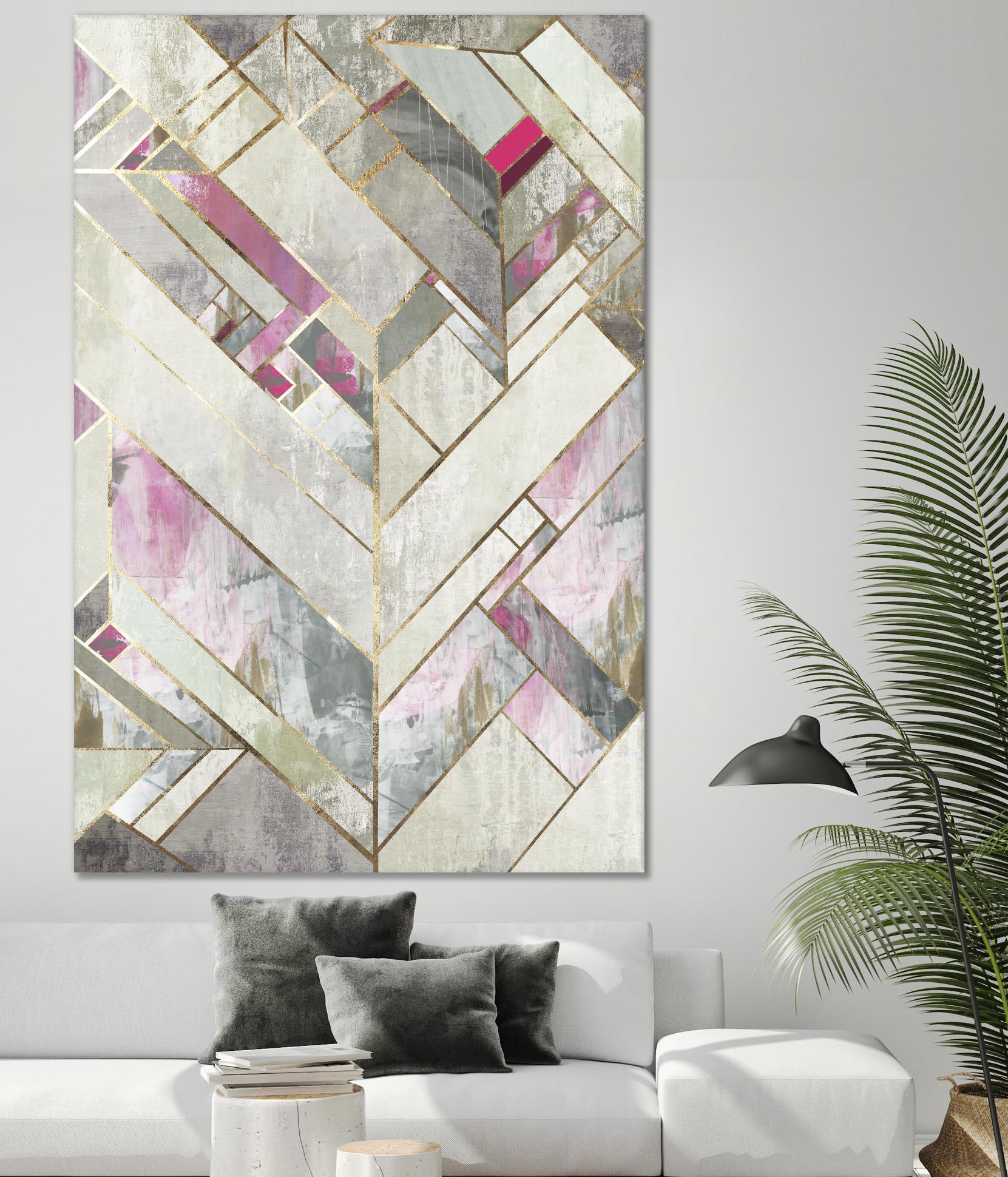 Blush Deco II by PI Studio on GIANT ART - pink abstract