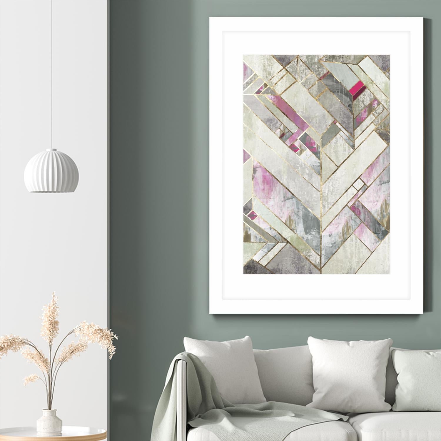 Blush Deco II by PI Studio on GIANT ART - pink abstract