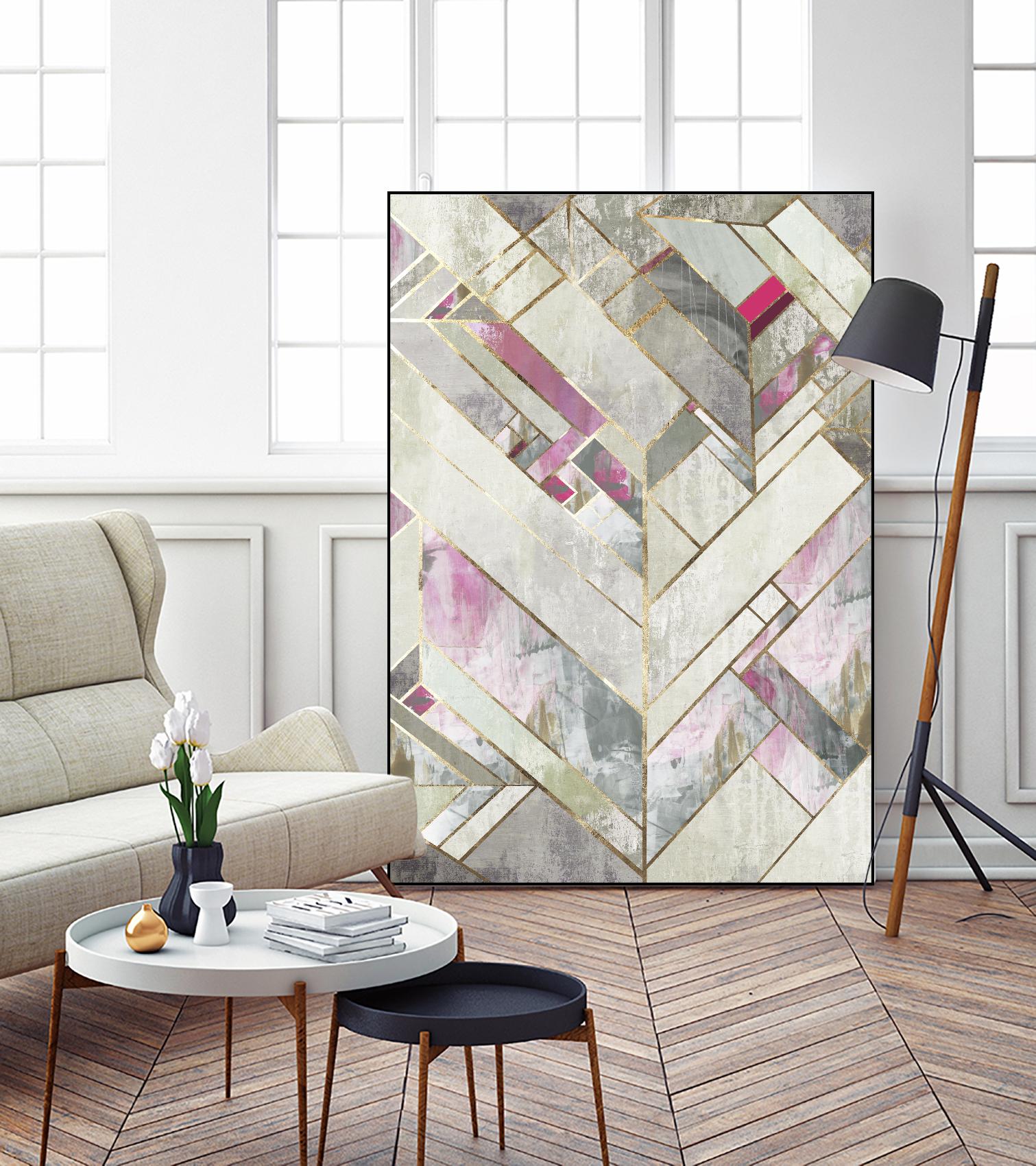 Blush Deco II by PI Studio on GIANT ART - pink abstract