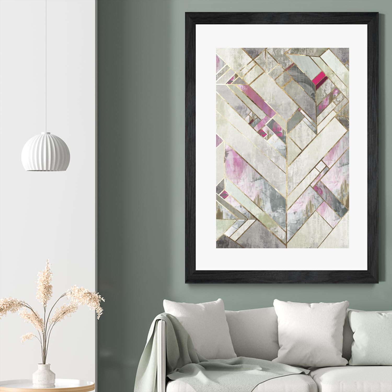 Blush Deco II by PI Studio on GIANT ART - pink abstract