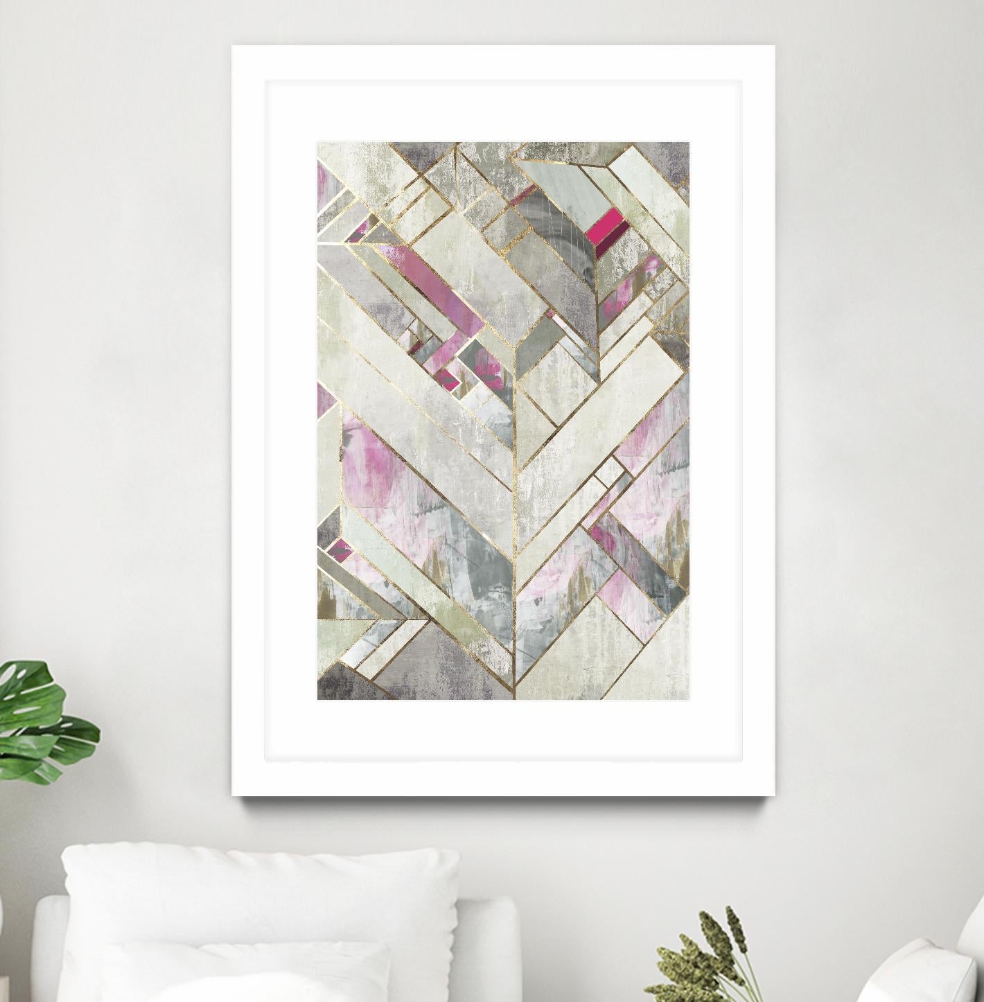 Blush Deco II by PI Studio on GIANT ART - pink abstract