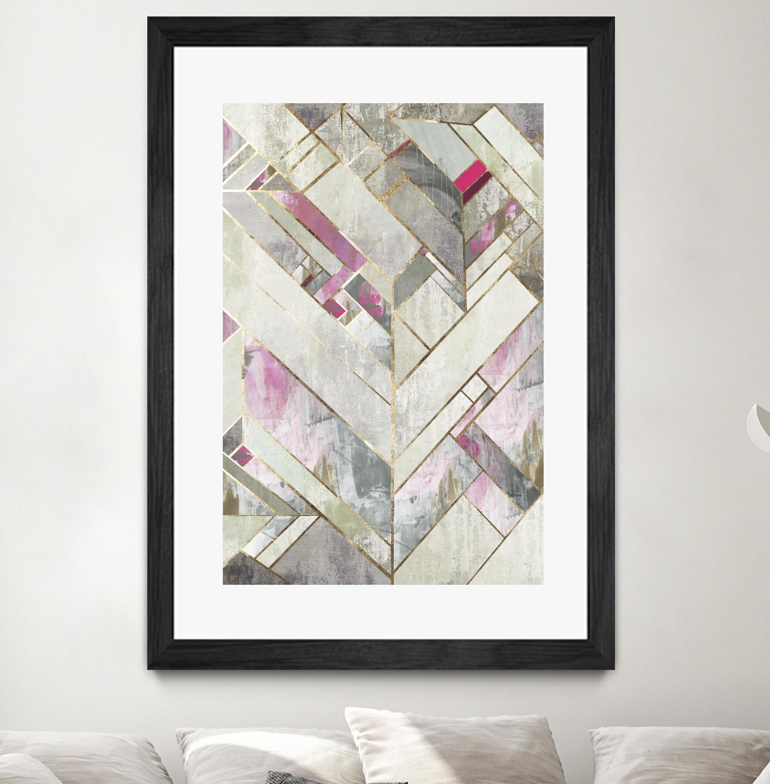 Blush Deco II by PI Studio on GIANT ART - pink abstract