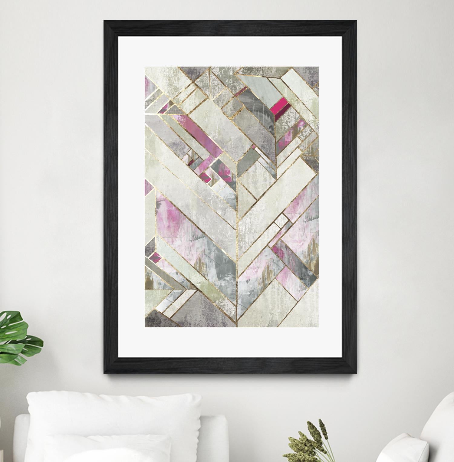 Blush Deco II by PI Studio on GIANT ART - pink abstract