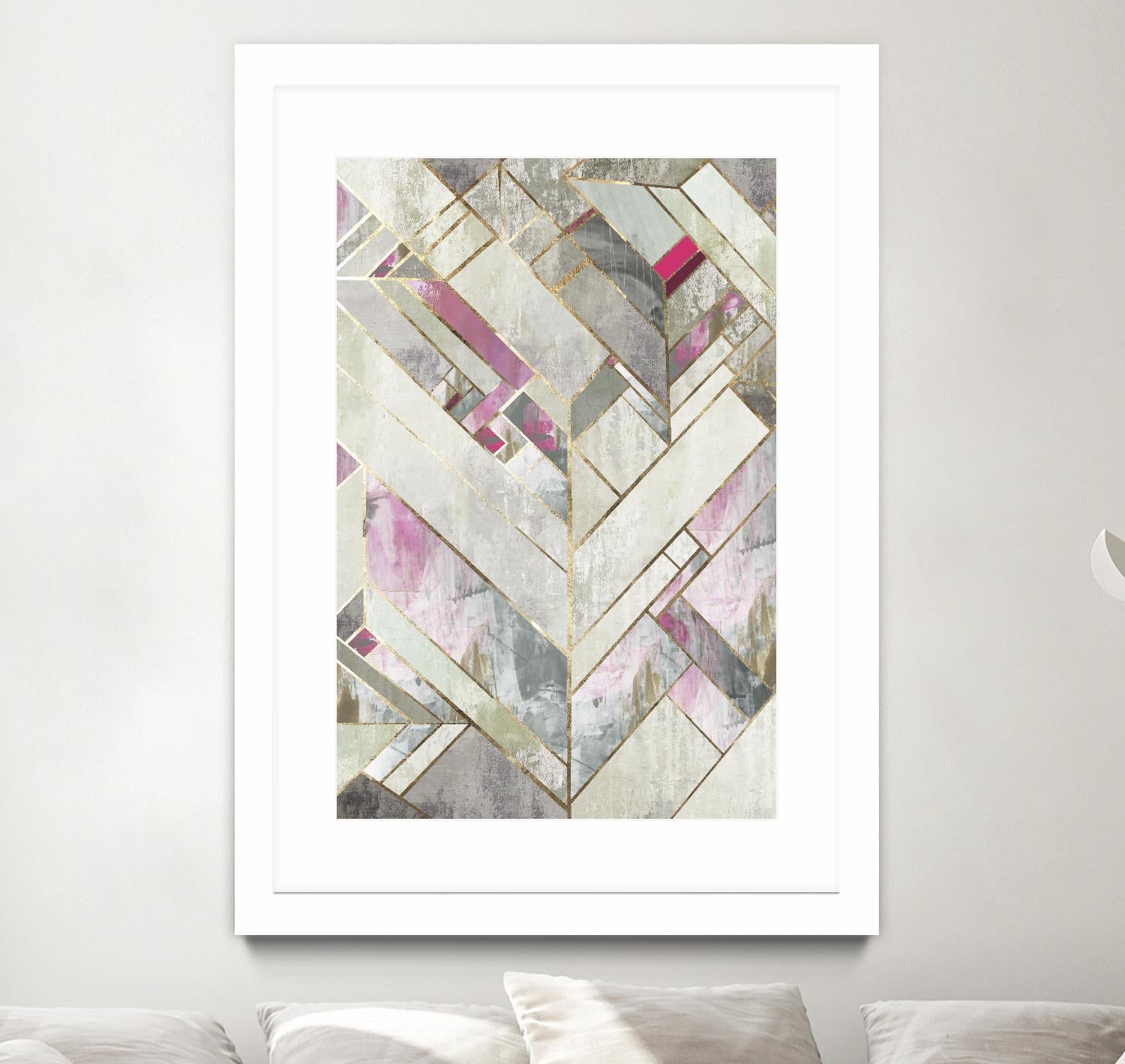 Blush Deco II by PI Studio on GIANT ART - pink abstract