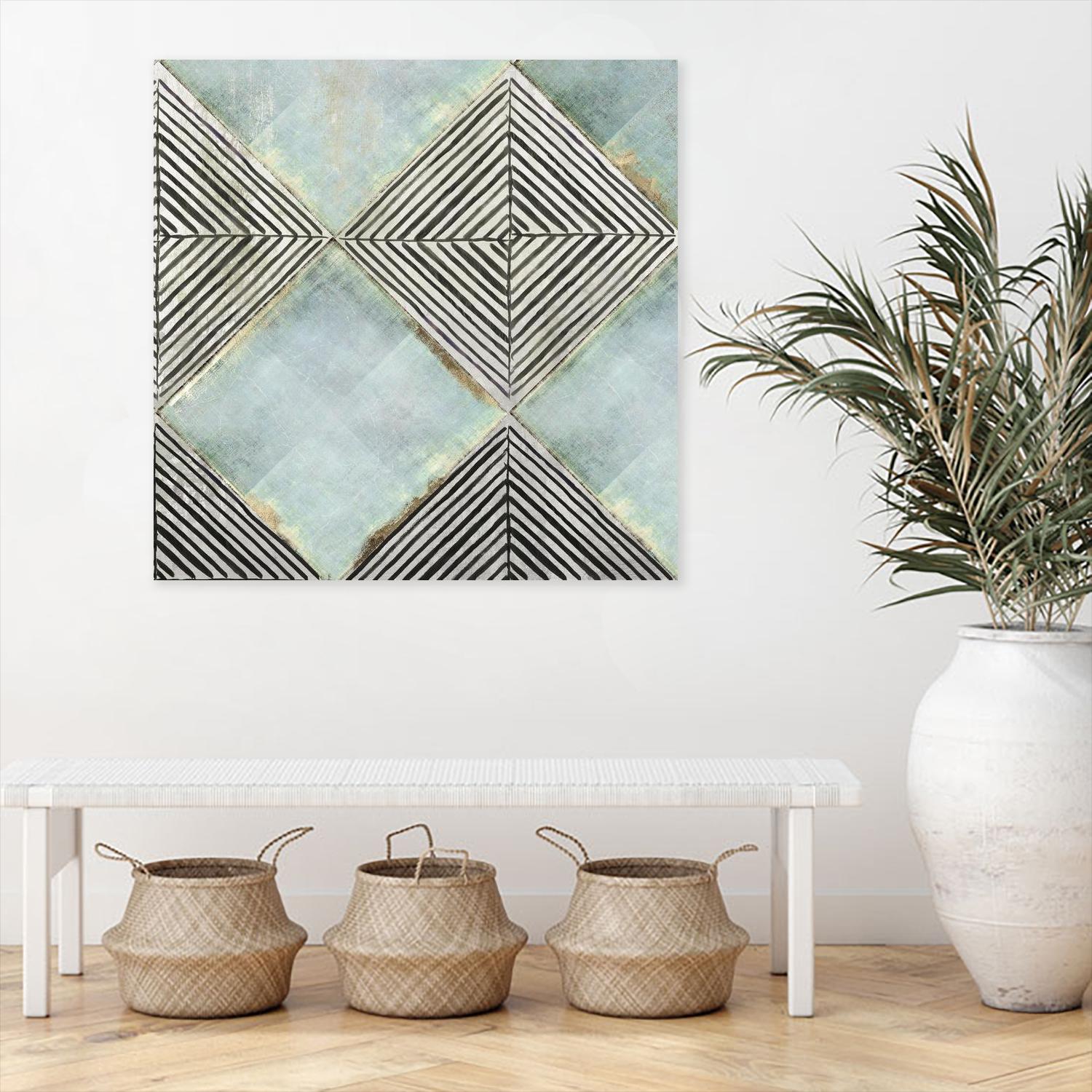 Revival by PI Studio on GIANT ART - blue patterns