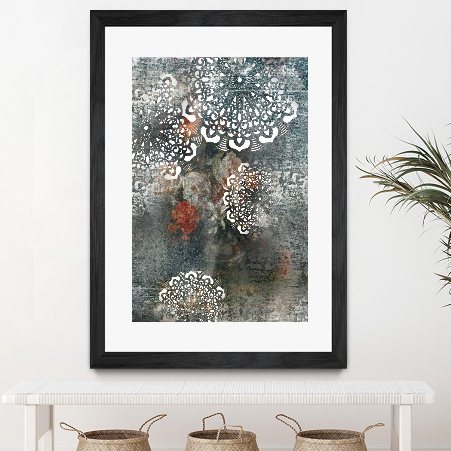 Doily II by PI Studio on GIANT ART - pink abstract