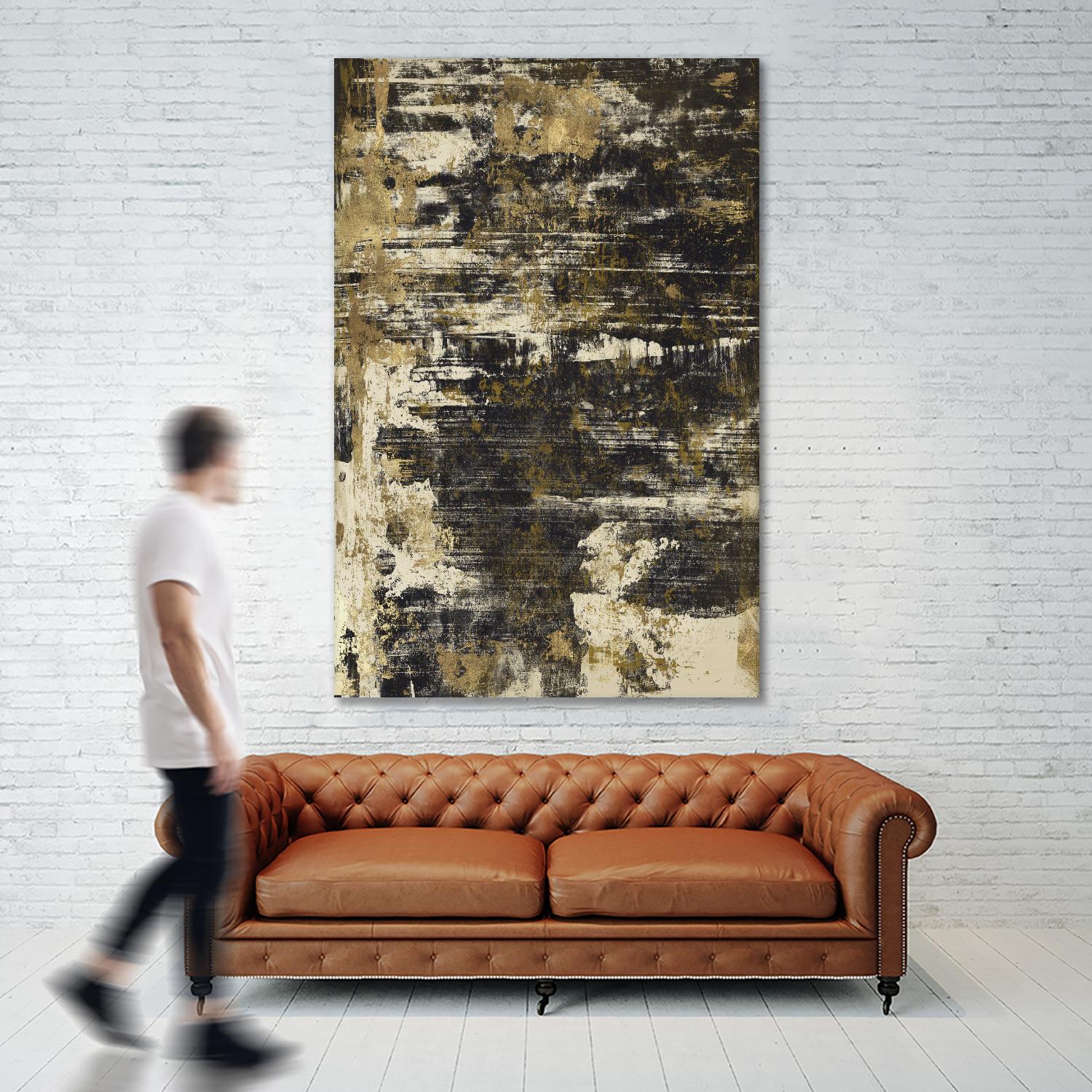 Slash I by PI Studio on GIANT ART - yellow abstract