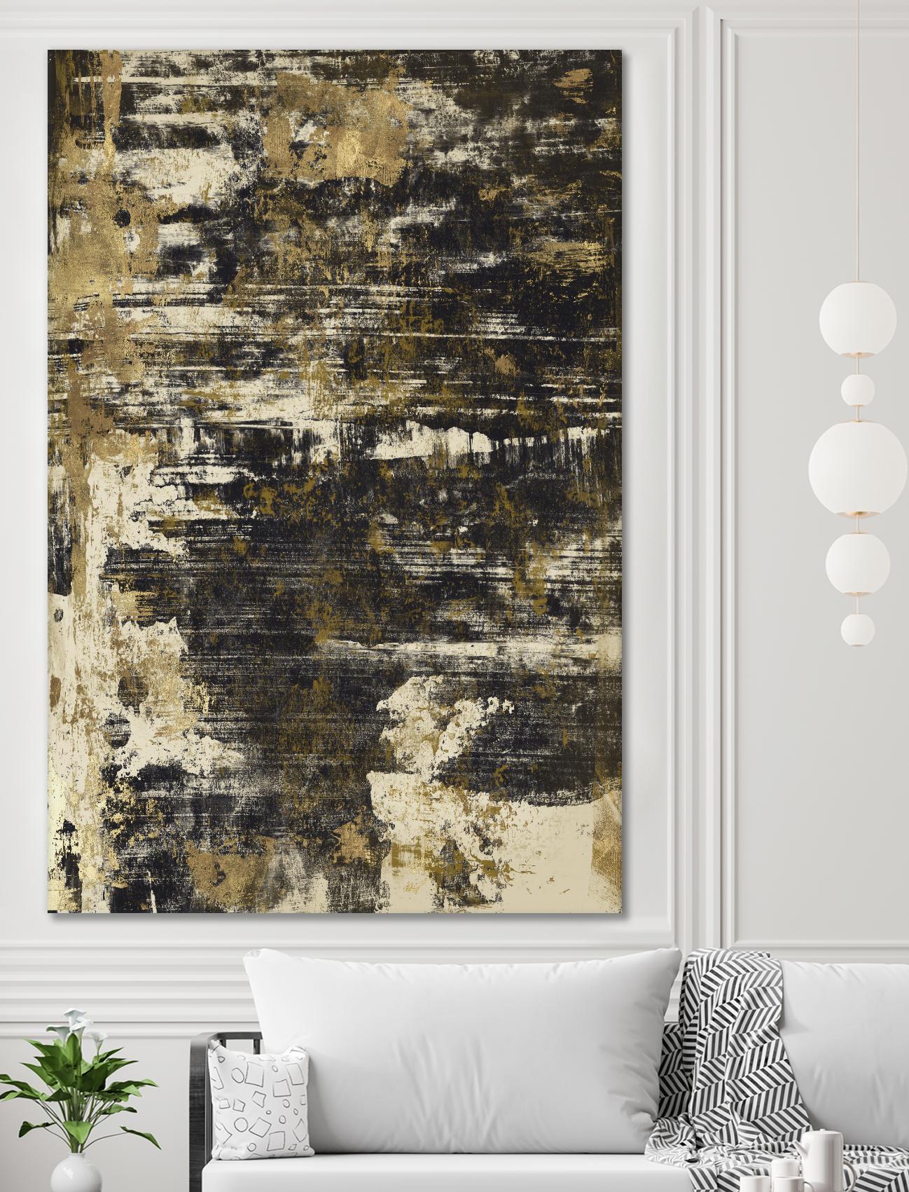 Slash I by PI Studio on GIANT ART - yellow abstract