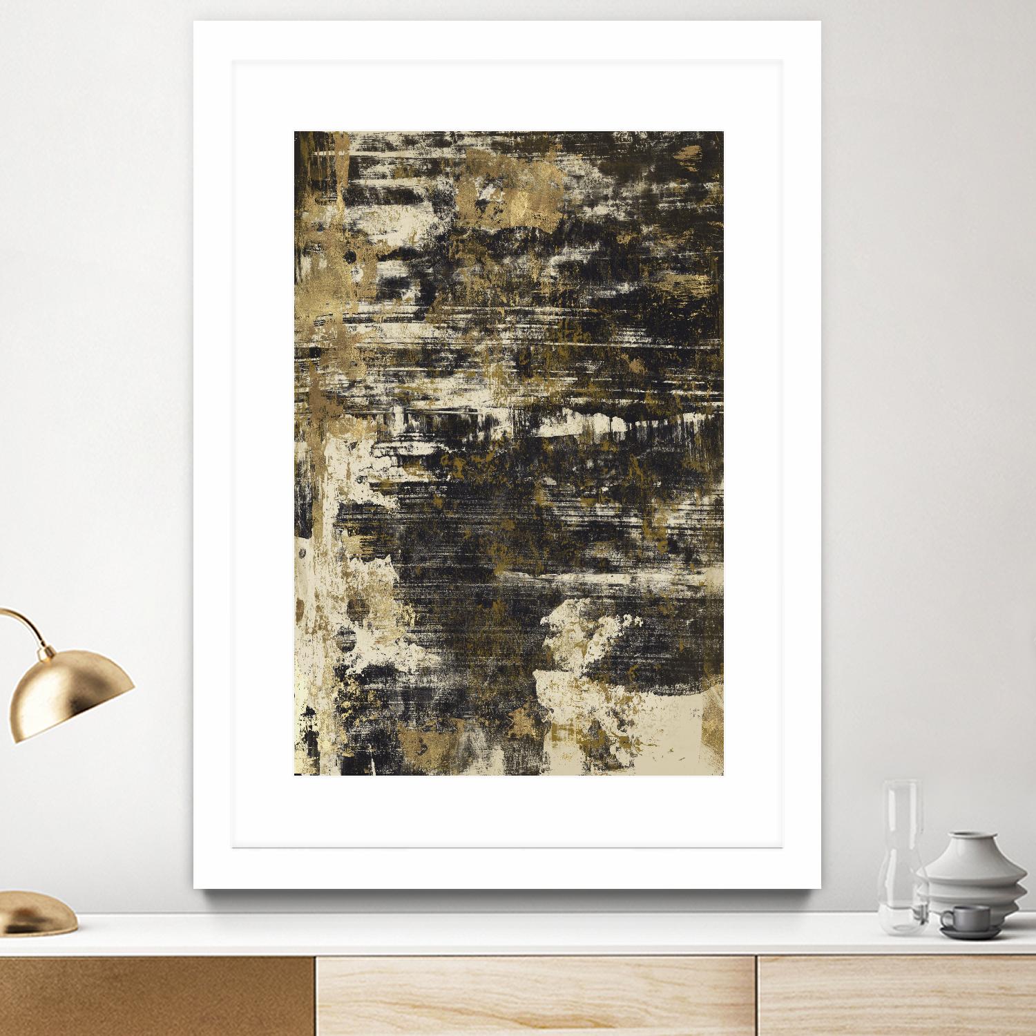 Slash I by PI Studio on GIANT ART - yellow abstract