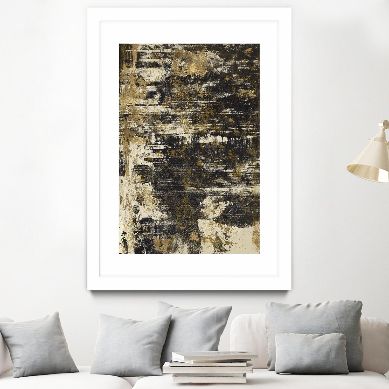 Slash I by PI Studio on GIANT ART - yellow abstract