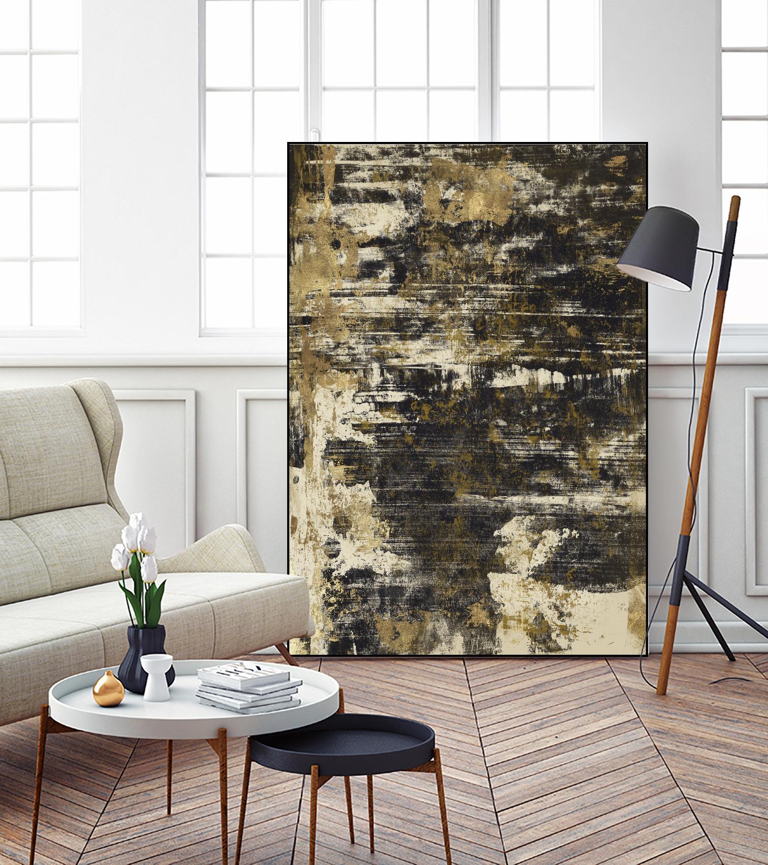 Slash I by PI Studio on GIANT ART - yellow abstract