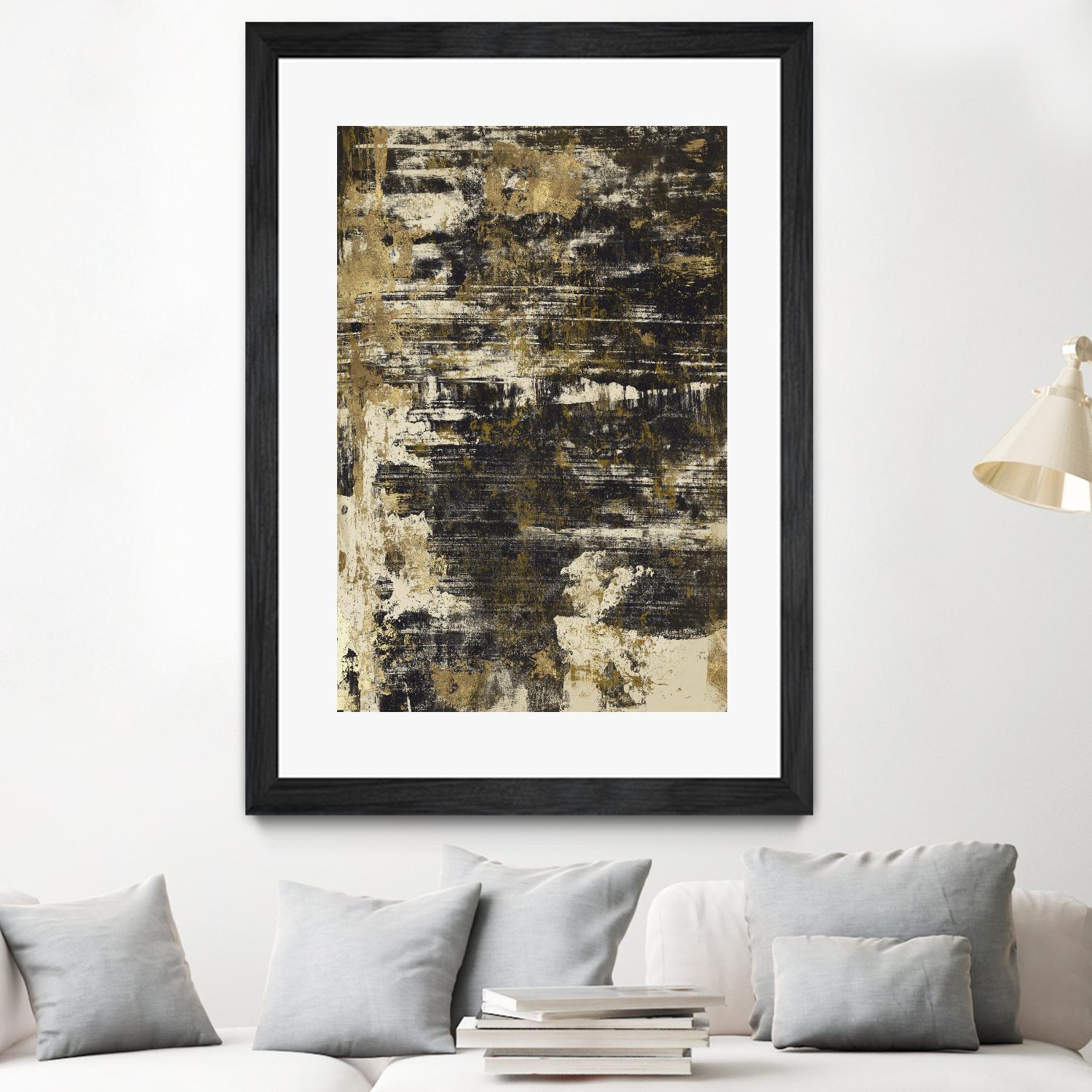 Slash I by PI Studio on GIANT ART - yellow abstract