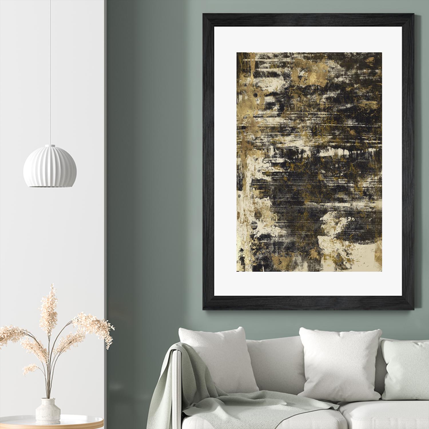 Slash I by PI Studio on GIANT ART - yellow abstract