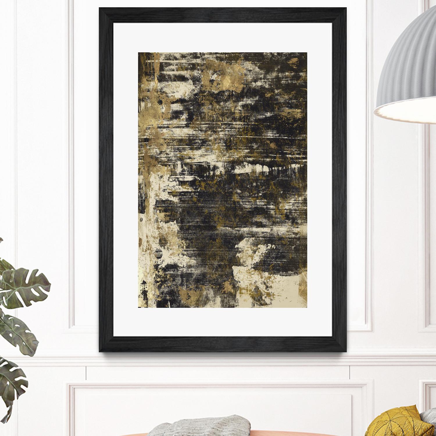 Slash I by PI Studio on GIANT ART - yellow abstract