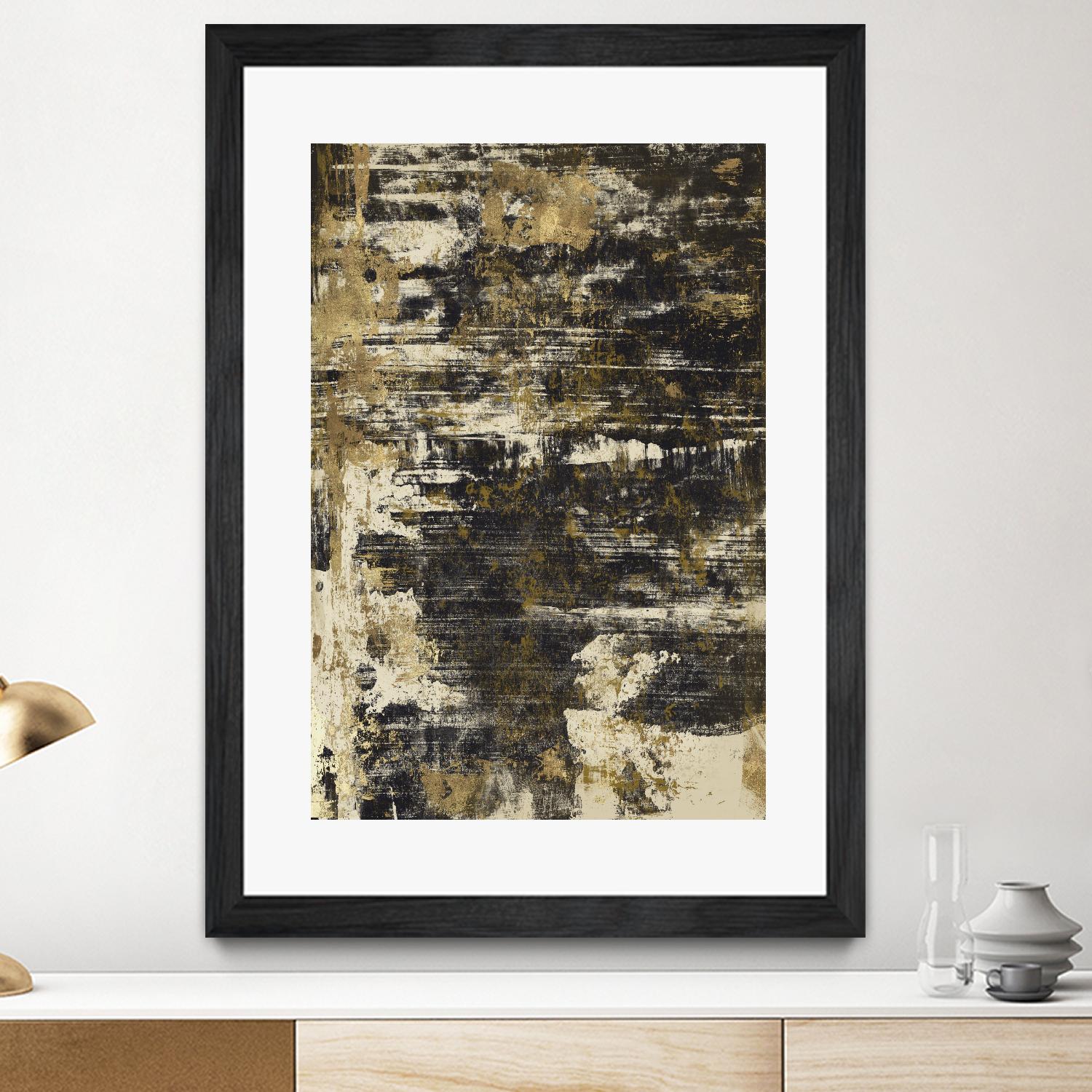 Slash I by PI Studio on GIANT ART - yellow abstract