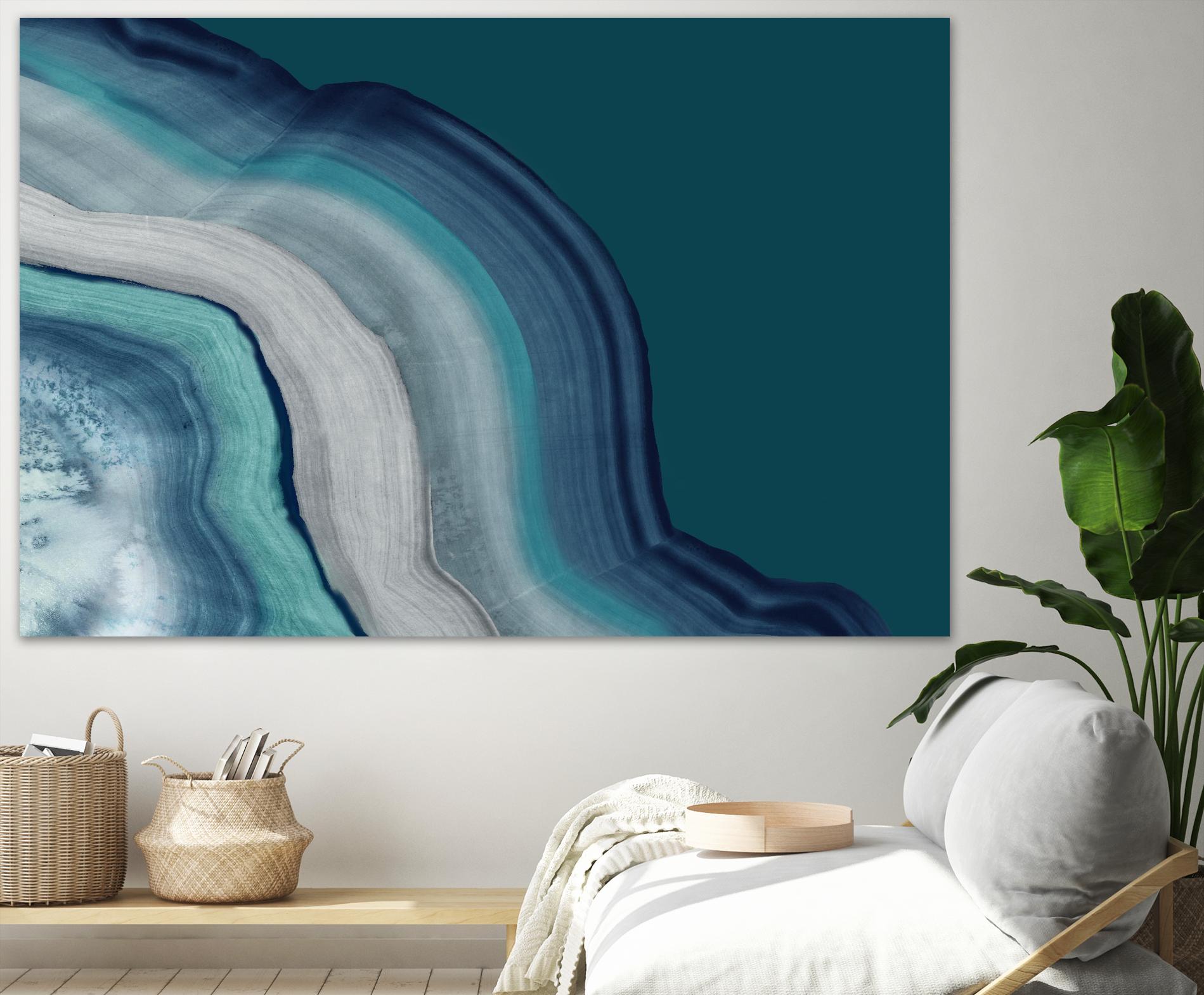 Agate Deep Blue Sea by PI Studio on GIANT ART - abstract