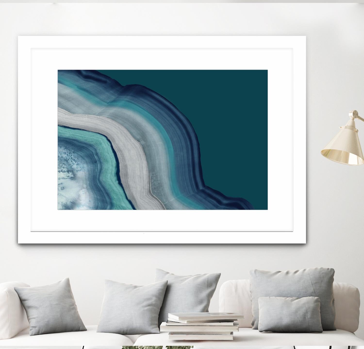 Agate Deep Blue Sea by PI Studio on GIANT ART - abstract