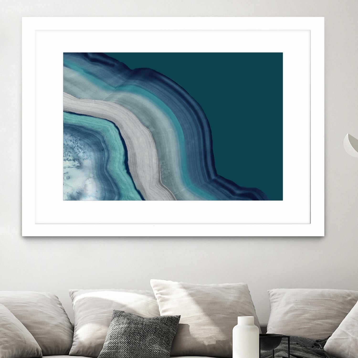 Agate Deep Blue Sea by PI Studio on GIANT ART - abstract