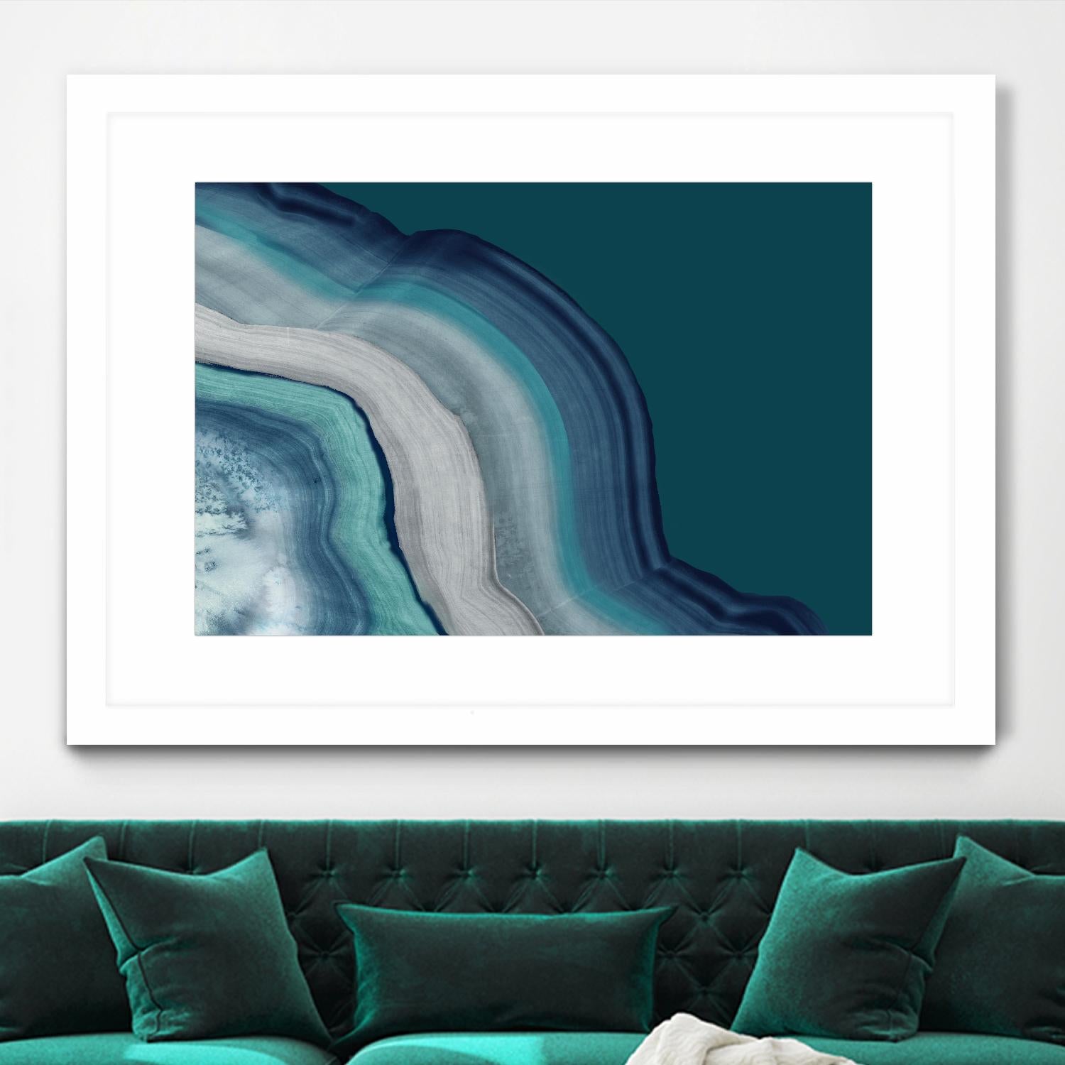 Agate Deep Blue Sea by PI Studio on GIANT ART - abstract