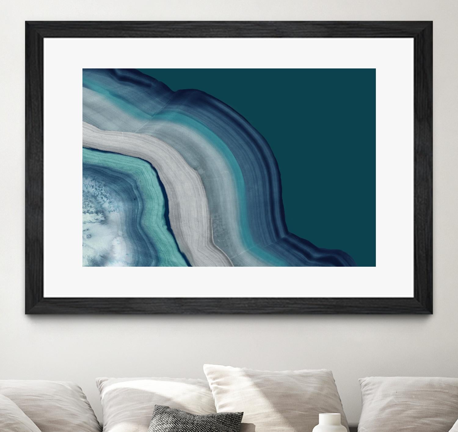 Agate Deep Blue Sea by PI Studio on GIANT ART - abstract