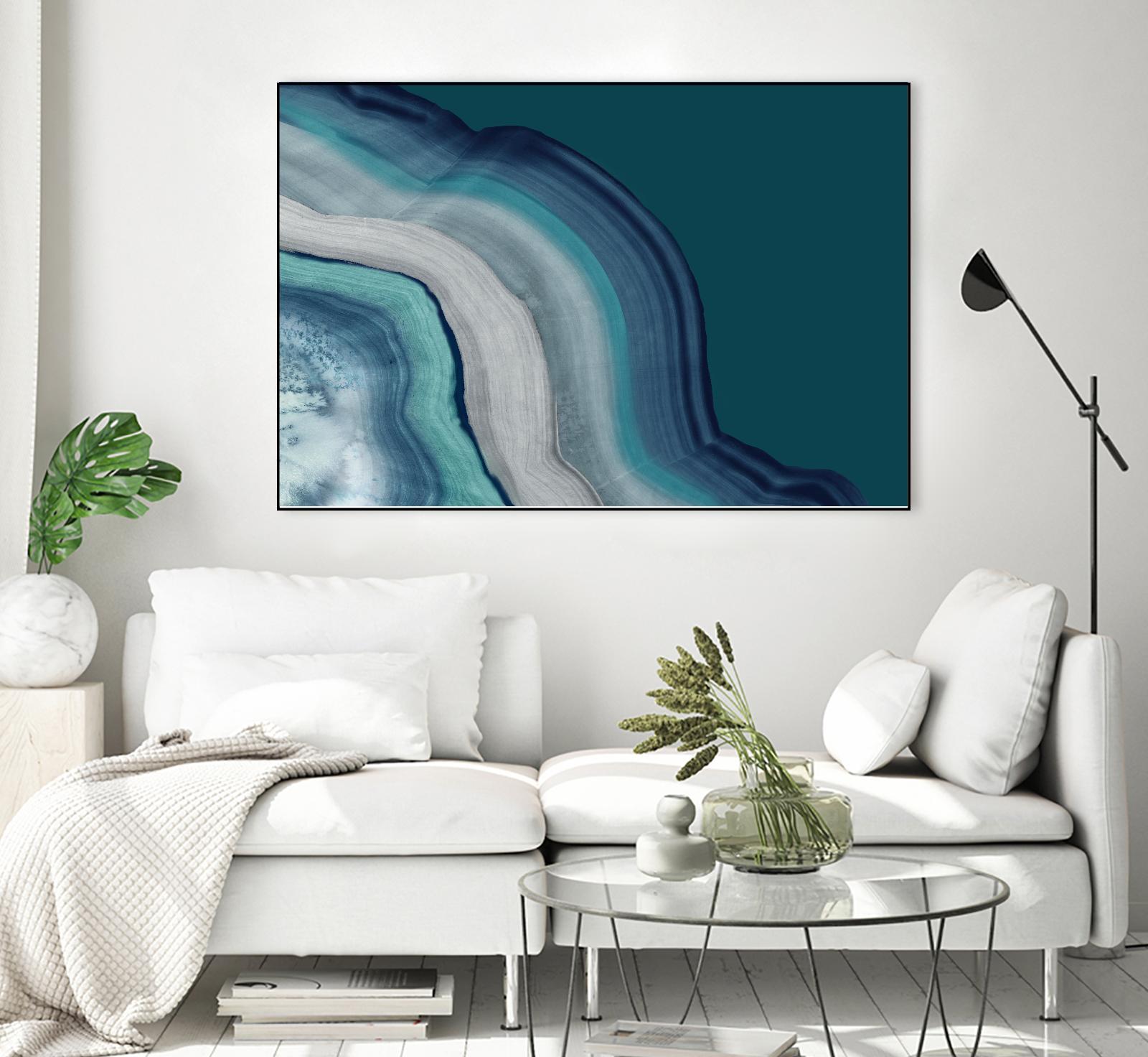 Agate Deep Blue Sea by PI Studio on GIANT ART - abstract