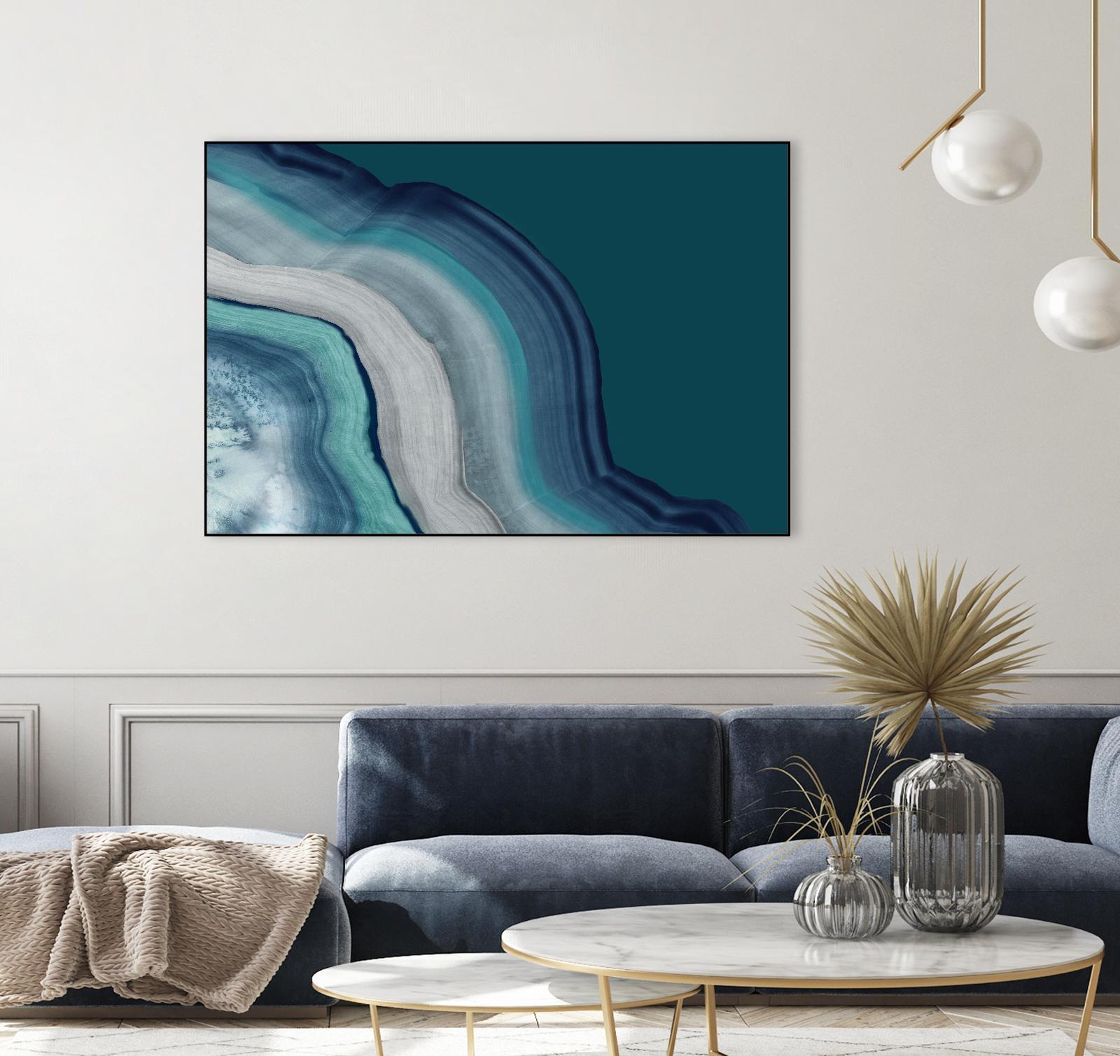 Agate Deep Blue Sea by PI Studio on GIANT ART - abstract