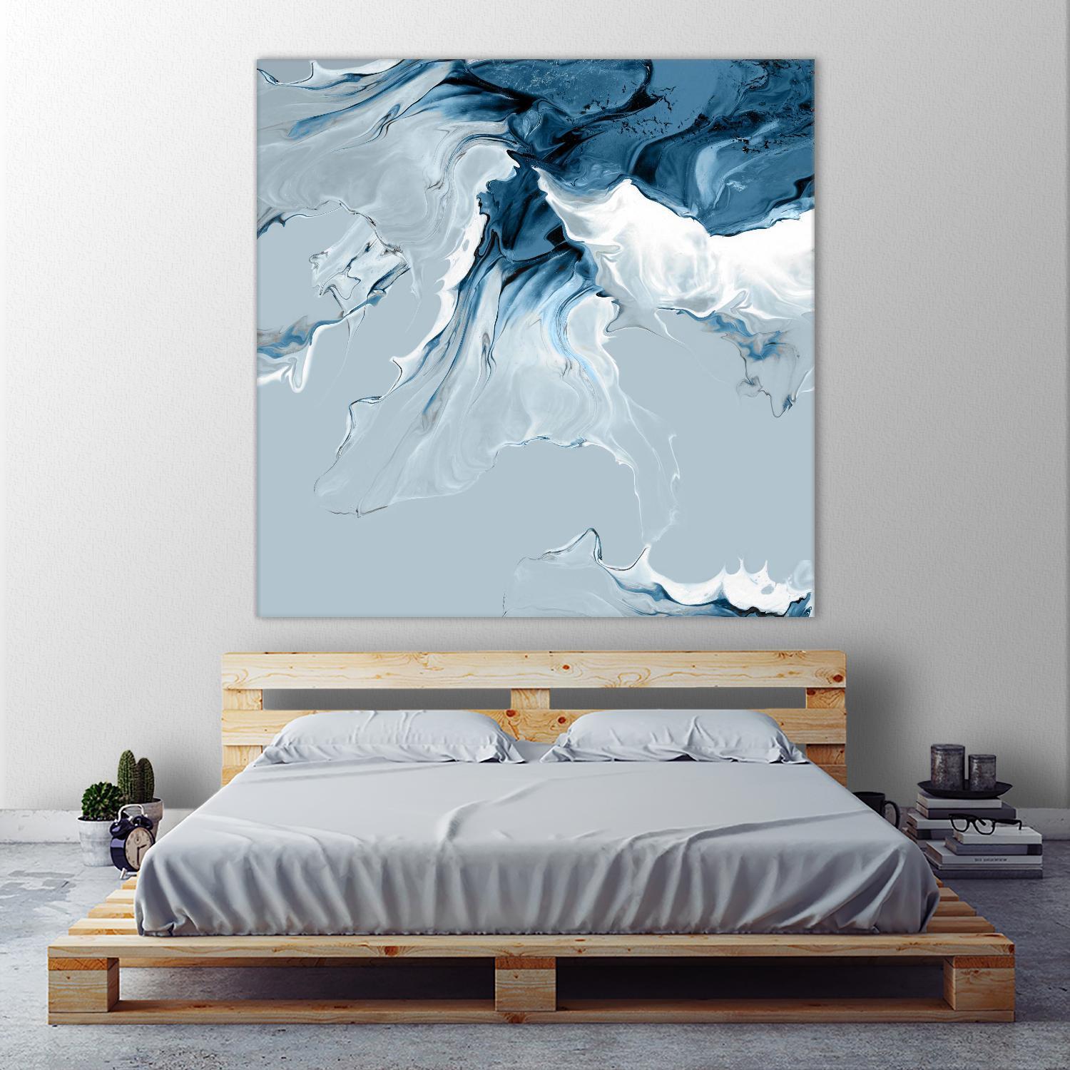 Azure Marble III by PI Studio on GIANT ART - abstract