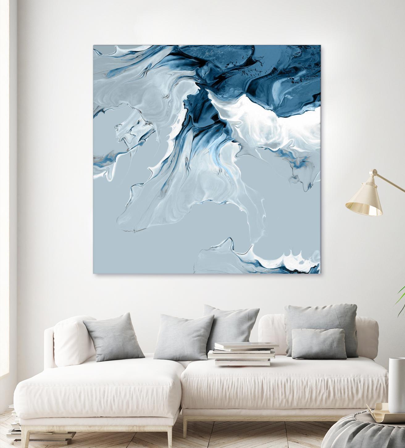 Azure Marble III by PI Studio on GIANT ART - abstract